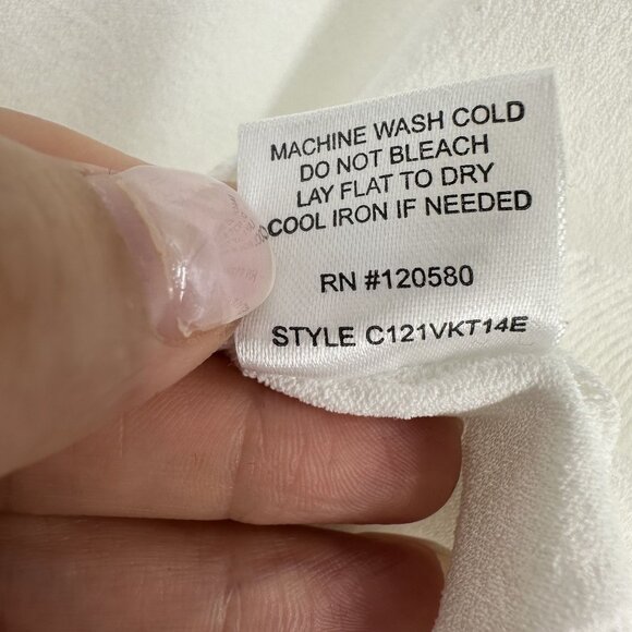 Capsule 121 White Modesty Stretch Sleeveless Minimalist Tank Top Blouse Plus 2X - Picture 8 of 8